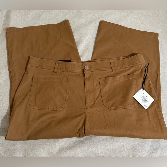 Ava & Viv Brown Wide Leg Capri Pants - Size 22new with tags - Picture 3 of 10